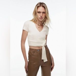 NWT Aritzia Wilfred All Tied Up Sweater